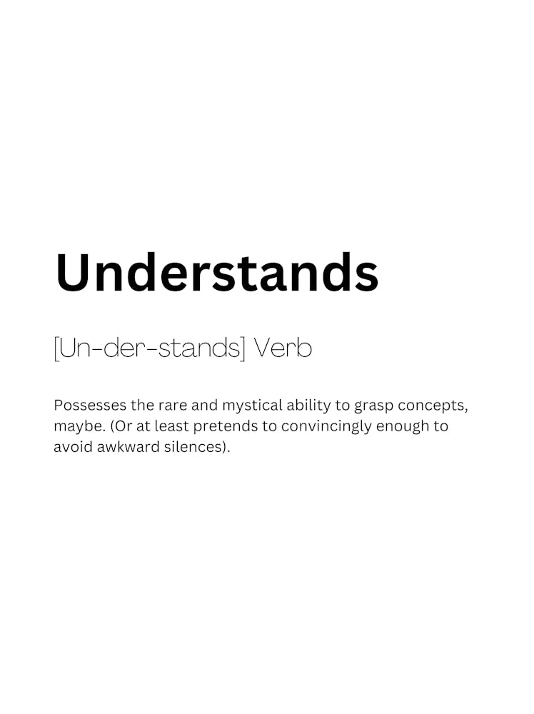 Versteht Definition Bedeutung