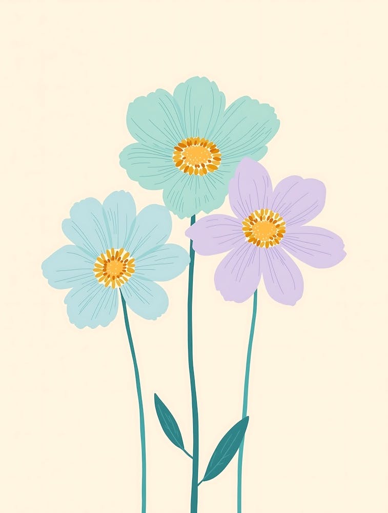 Soft Pastel Wildflowers with a Bohemian Touch