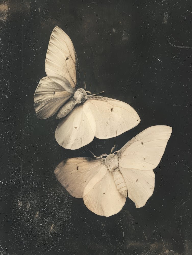 Two White Butterflies 1