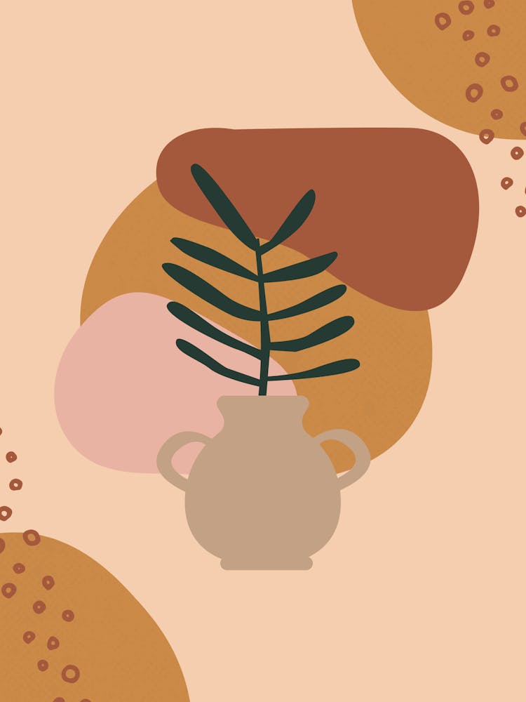 Vase With A Plant