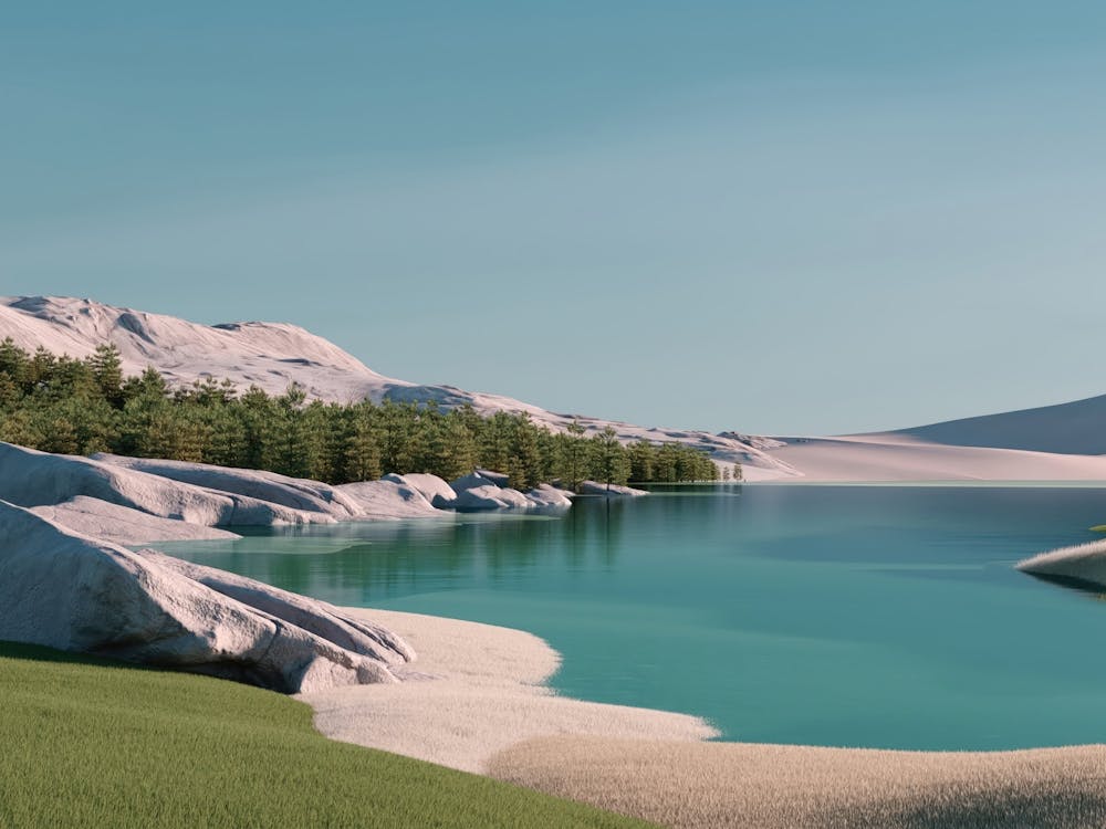 Lake landscape