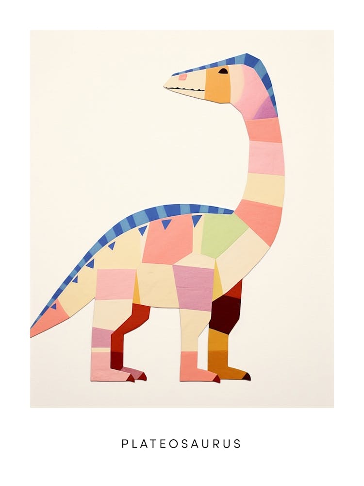 Nursery Dinosaur Art Plateosaurus 1 Poster