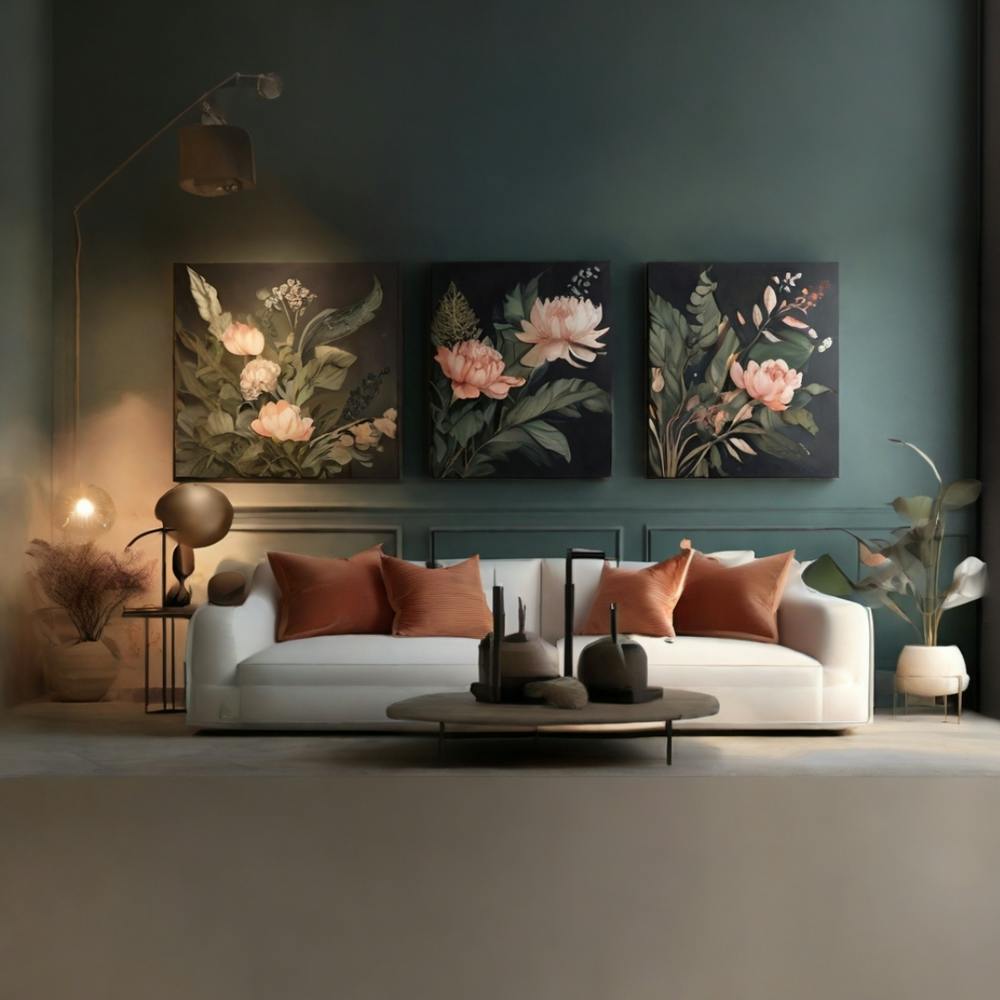 Floral Living Room