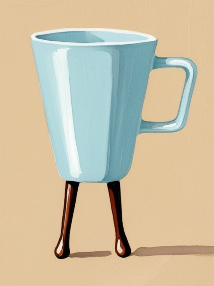 Coffee Cup On Legs 1