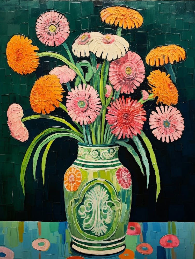 Flowers In A Vase Still Life Painting Everlasting Flower 4