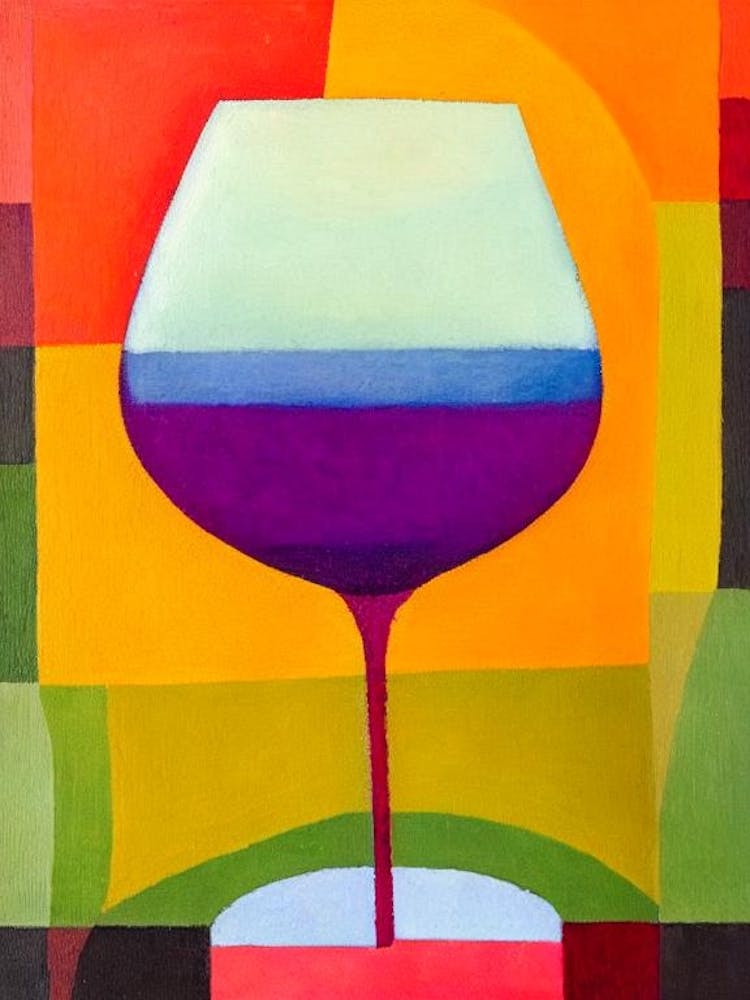 Corpse Reviver #1 Paul Klee Inspired Abstract Cocktail Poster