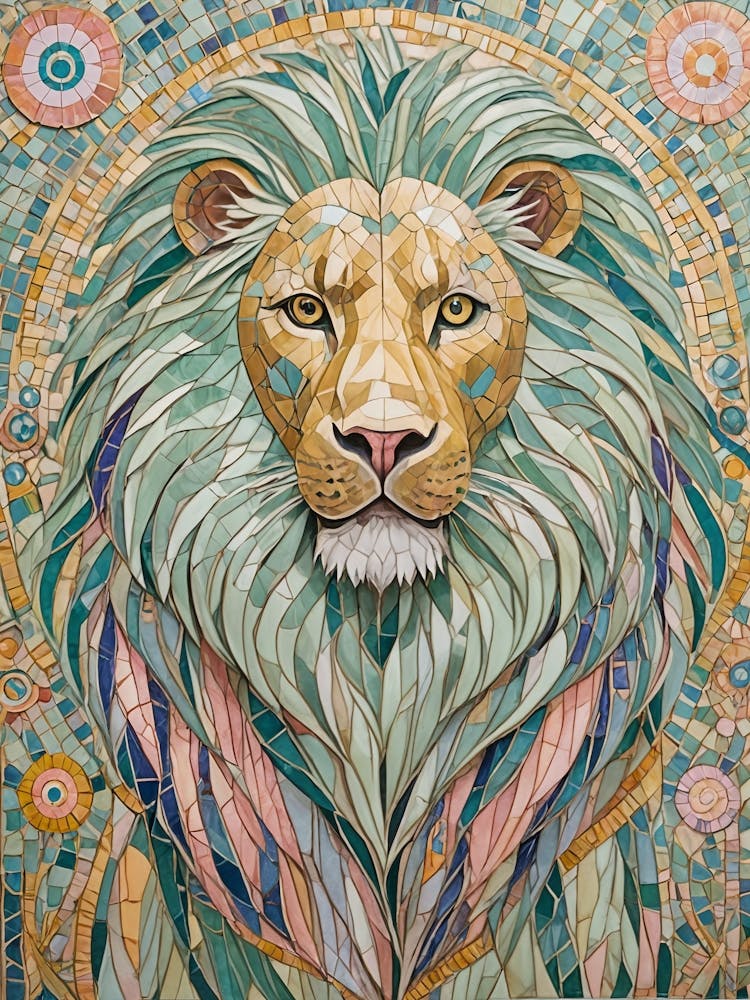 Mosaic Lion no2
