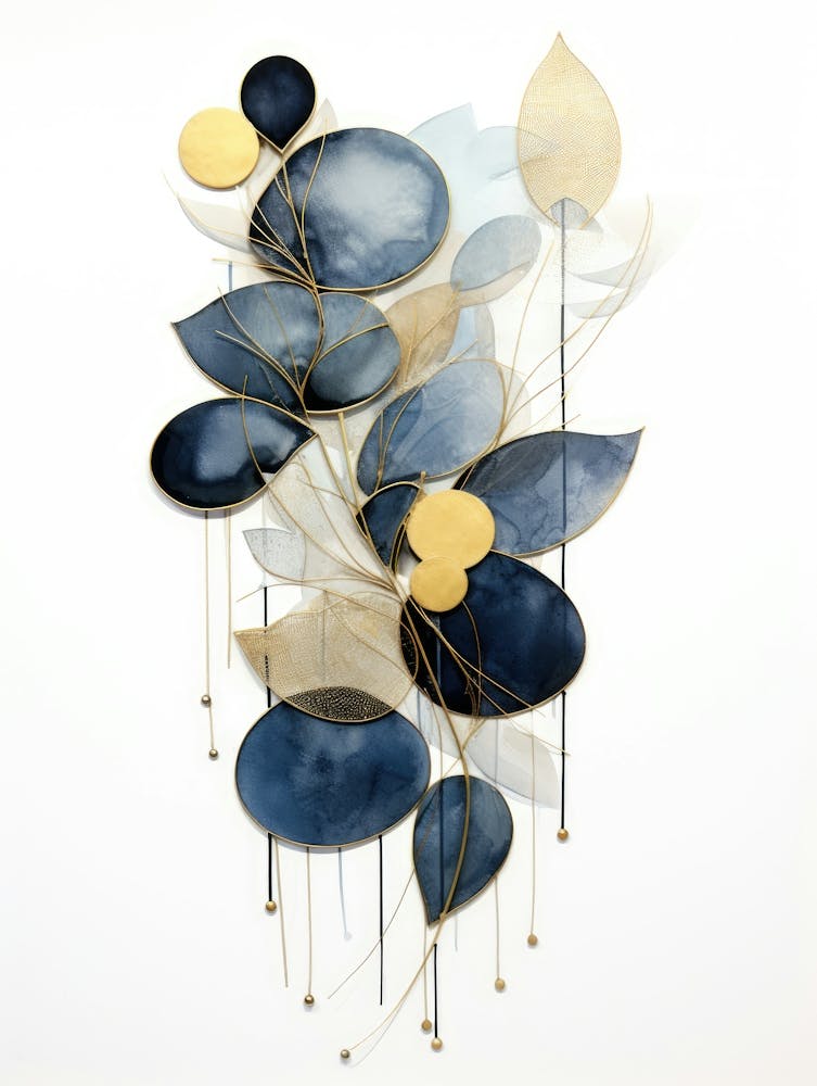 Abstract Leaves Wall Art