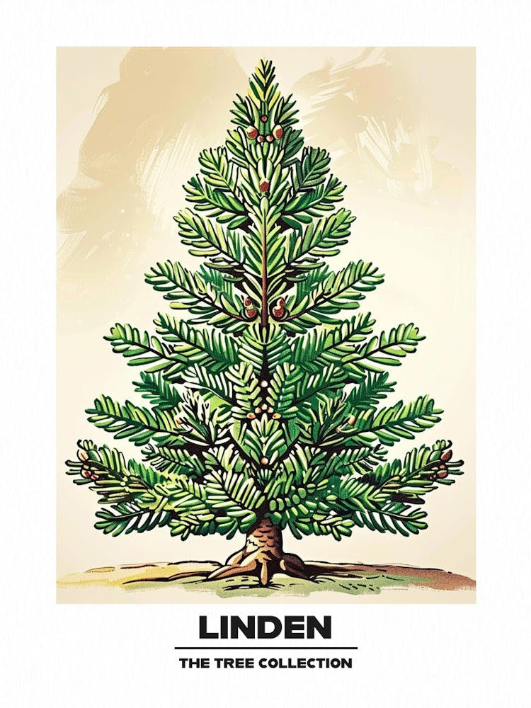 Linden Tree Storybook Illustration 2 Poster