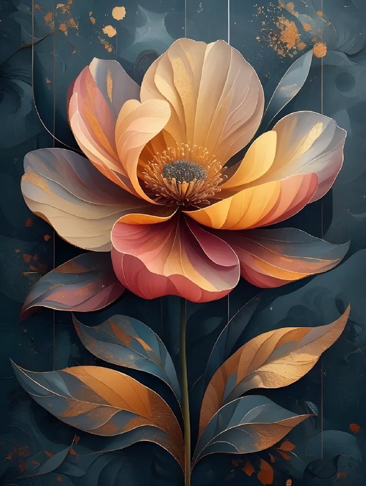 Abstract Flower Painting 37