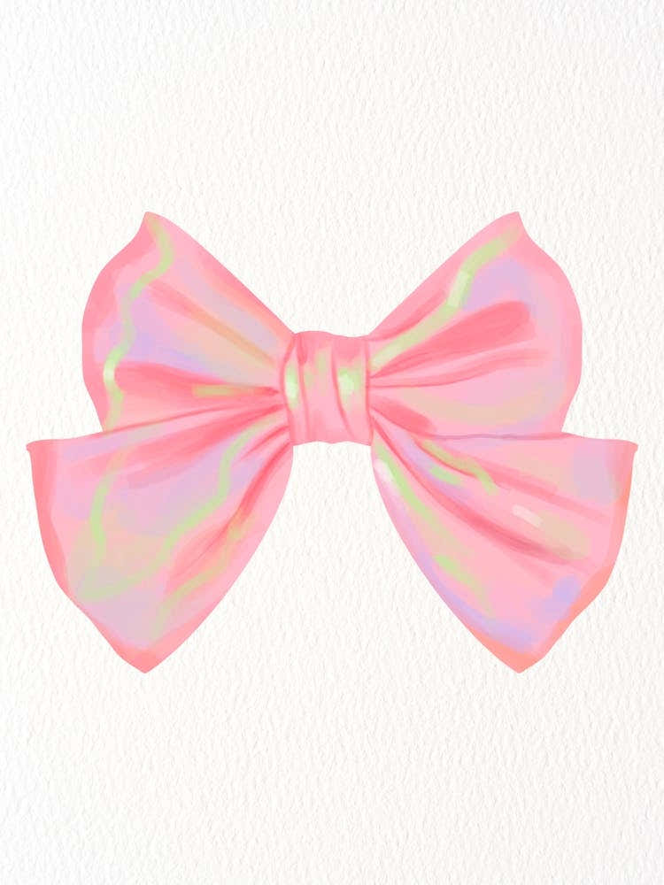 Pink Holographic Bow
