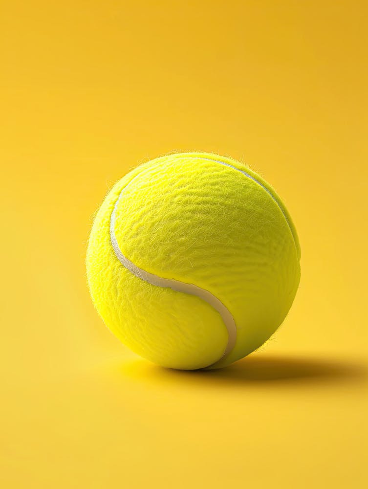 Strahlender Flug Tennisball