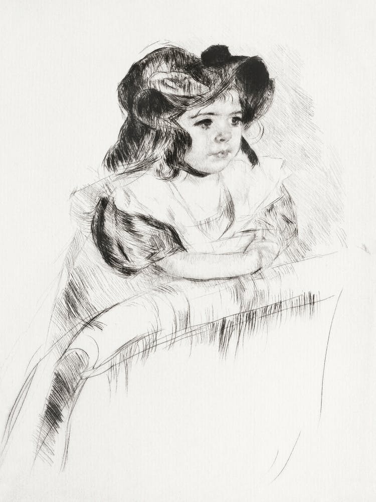 Margot, Resting Arms On Back Of Armchair (1903), Mary Cassatt 1