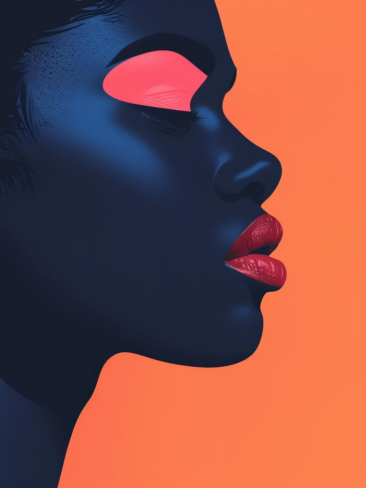 Face Of A Black Woman