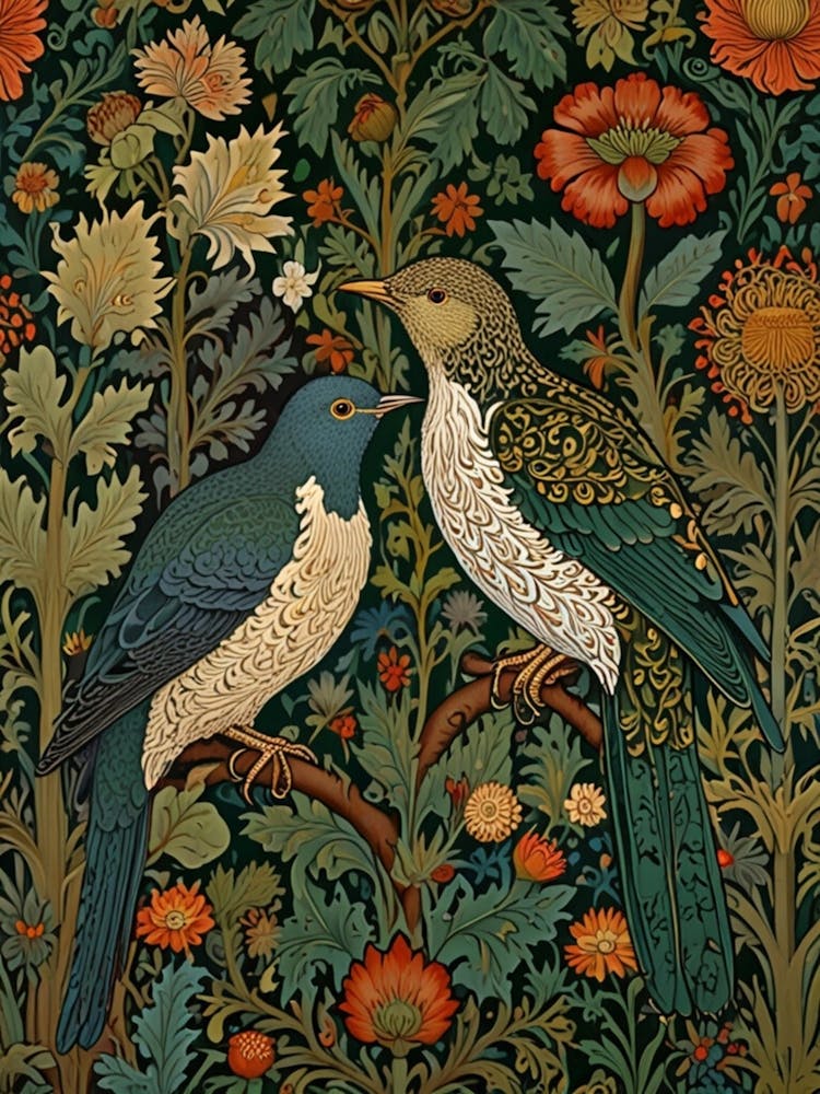 William Morris Birds On A Branch 2
