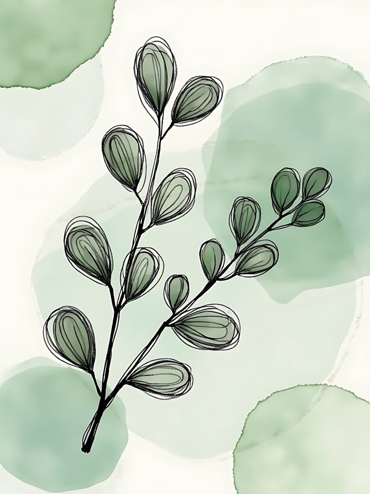 Sanftes Salbeigartenmuster