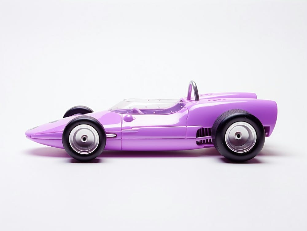 Spielzeugauto Lila Rennwagen