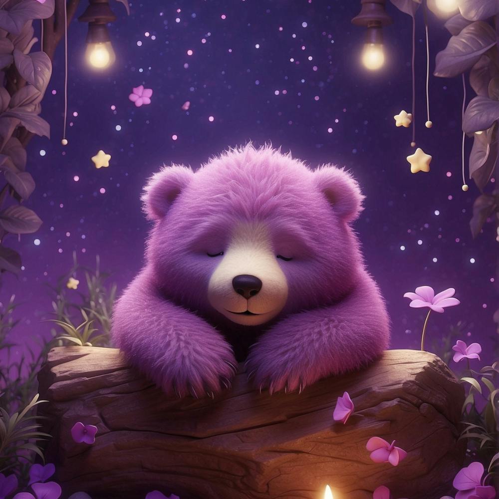 Purple Teddy Bear