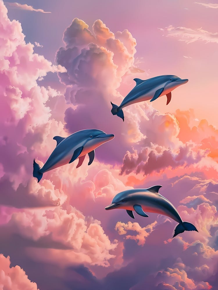 Dolphins In The Sky