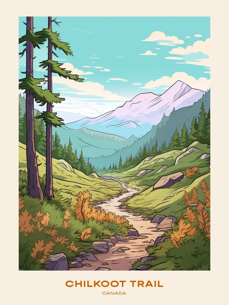 Chilkoot Trail Canada 1 Hike Poster