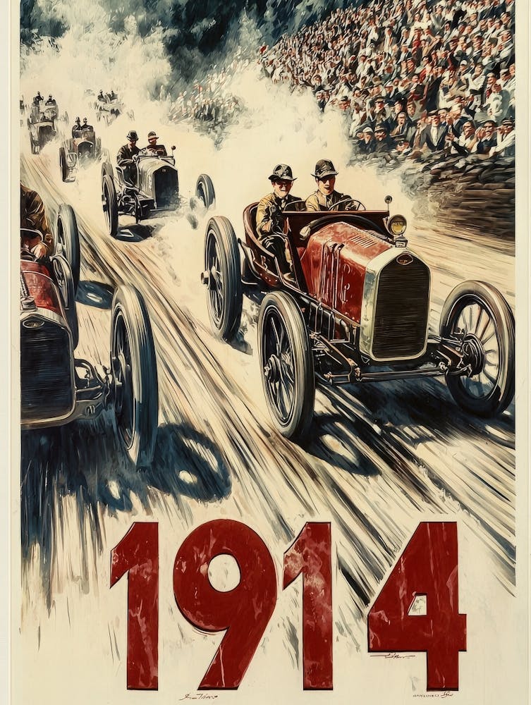 Aihrgdesign A Vintage Poster Of An Automobile Rally In 1914 F 238e249a 64d0 4271 812b E3d191893c60 2