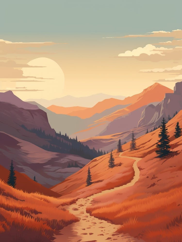 Pacific Crest Trail Usa 3 Hiking Trail Landscape