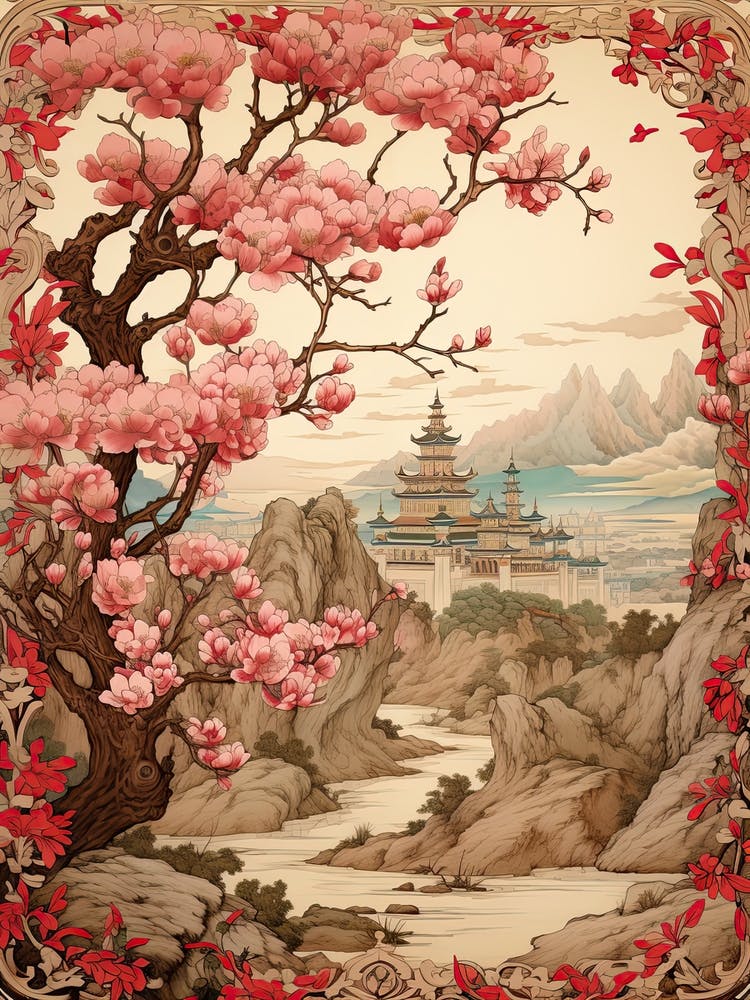 Cherry Blossom Victorian Style 2