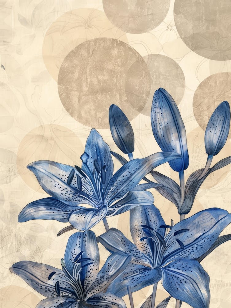 Blue Lilies 4