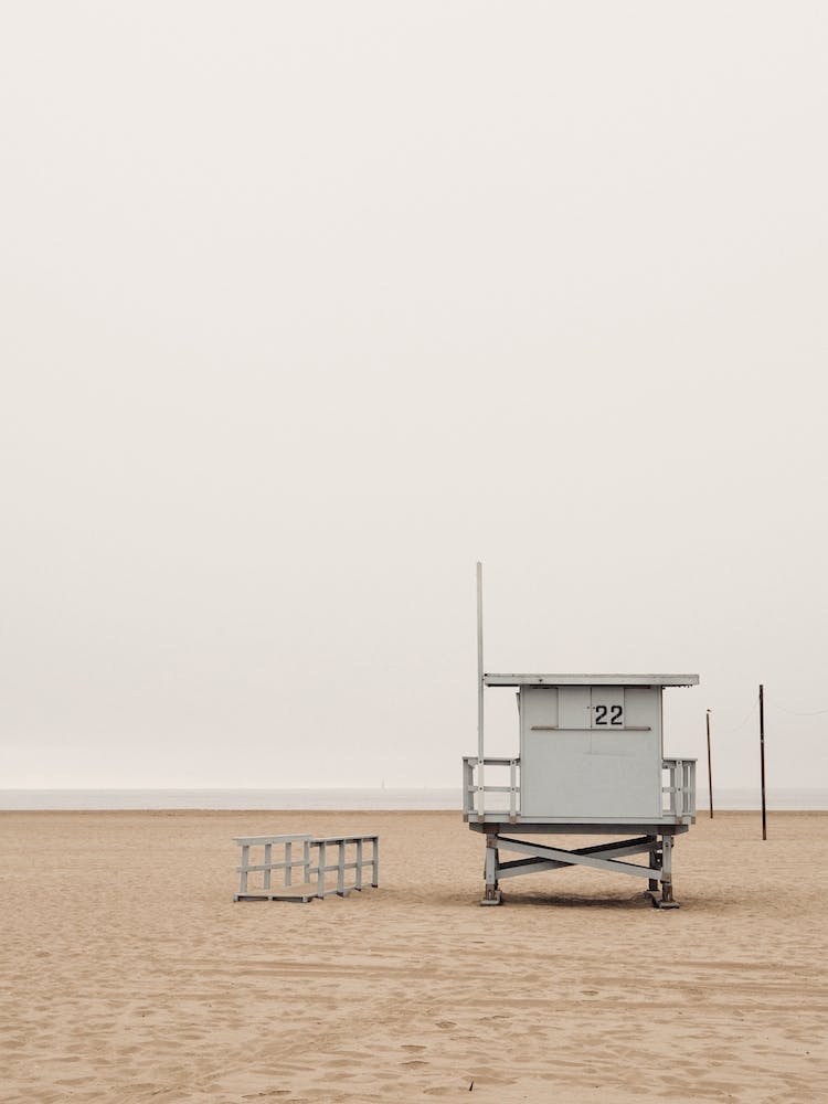 Lifeguard Hut On Beach