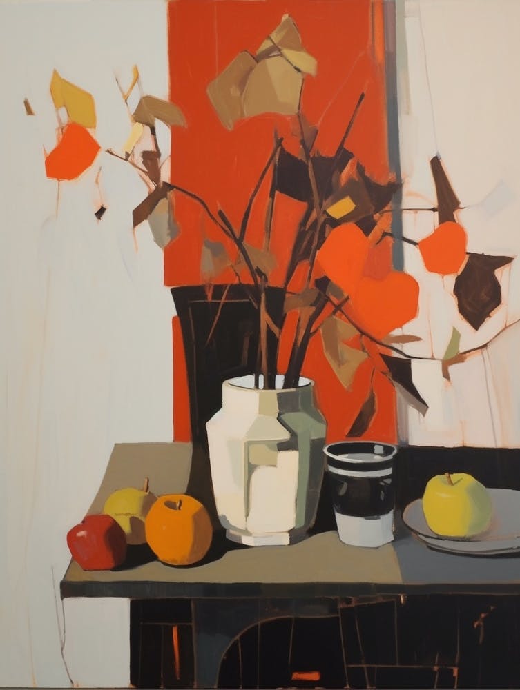 Autumn Kitchen Still Life Painting 3