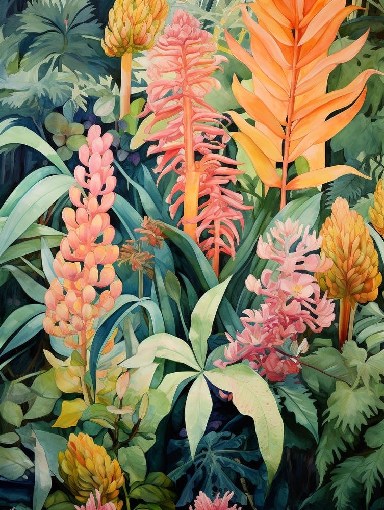 Peinture de Plante Tropicale Zz Plant 6