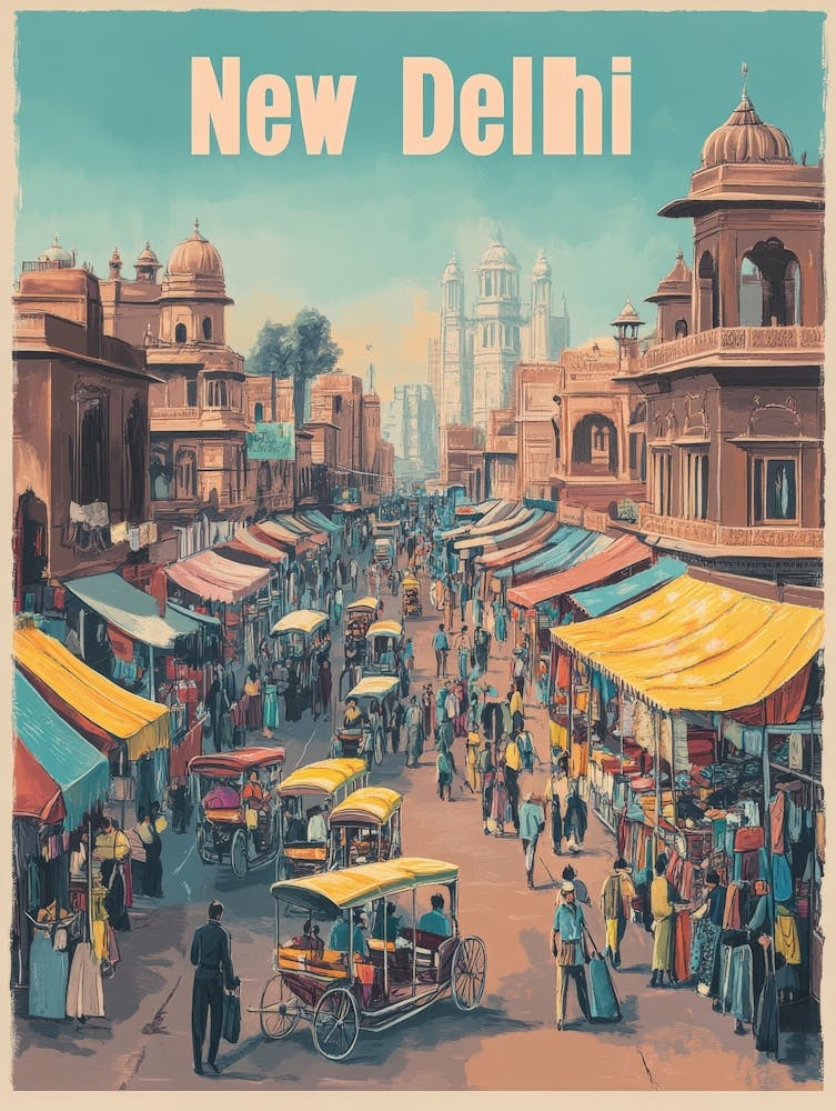 Aihrgdesign A Classic 1960s Travel Poster For New Delhi Showc C284a33c B86e 4e7b B759 7e2212b9a2b3 2