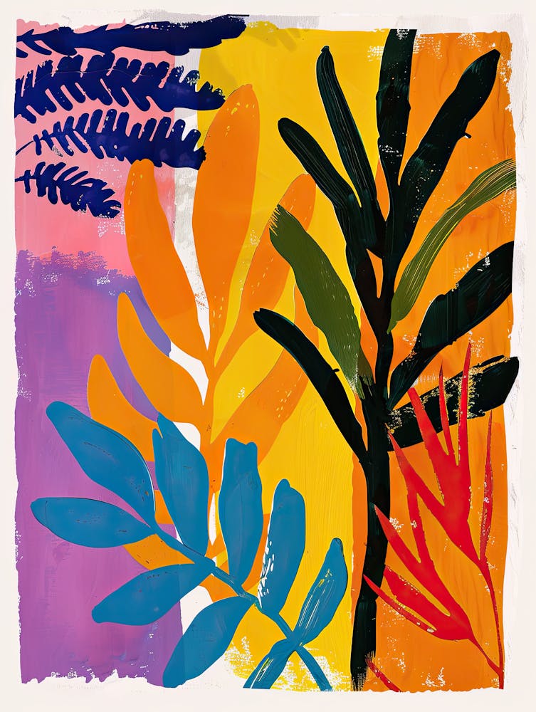 Wald-Fantasie Matisse-Stil