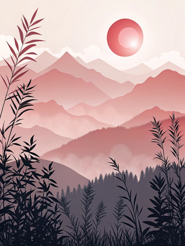 Sunset In The Mountains 36