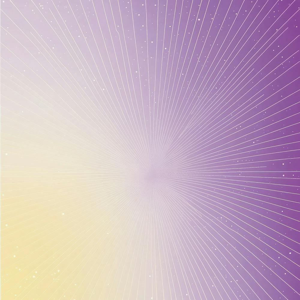 Purple And Yellow Sunburst