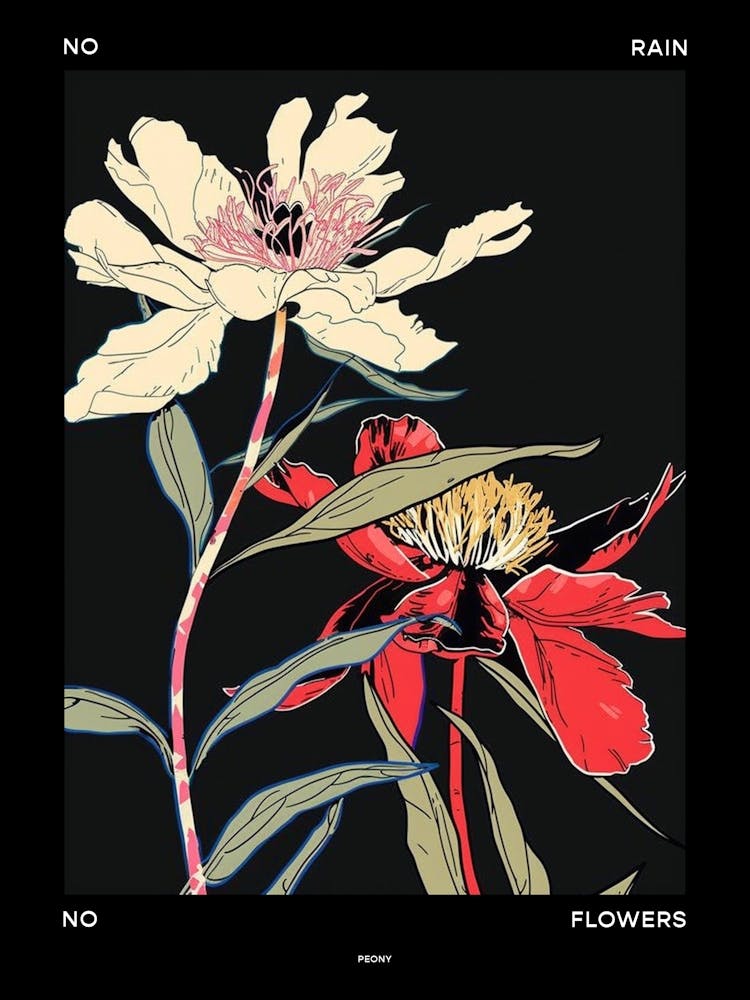 No Rain No Flowers Poster Peony 4