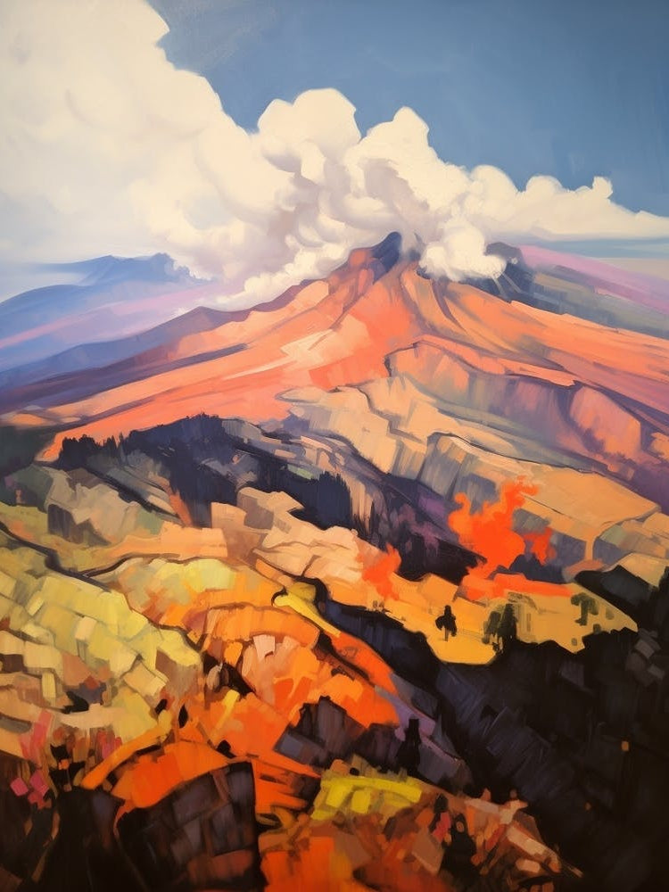 Mount Etna Italy 3 Mountain Painting