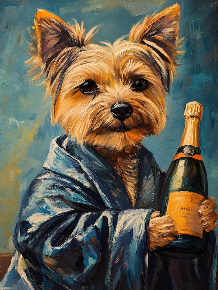 Dog In Bathrobe 9