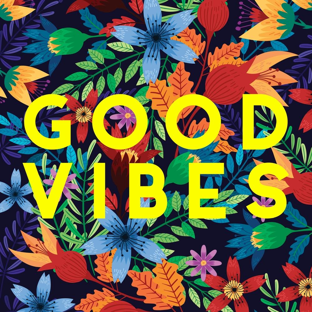 Bright Good Vibes Square