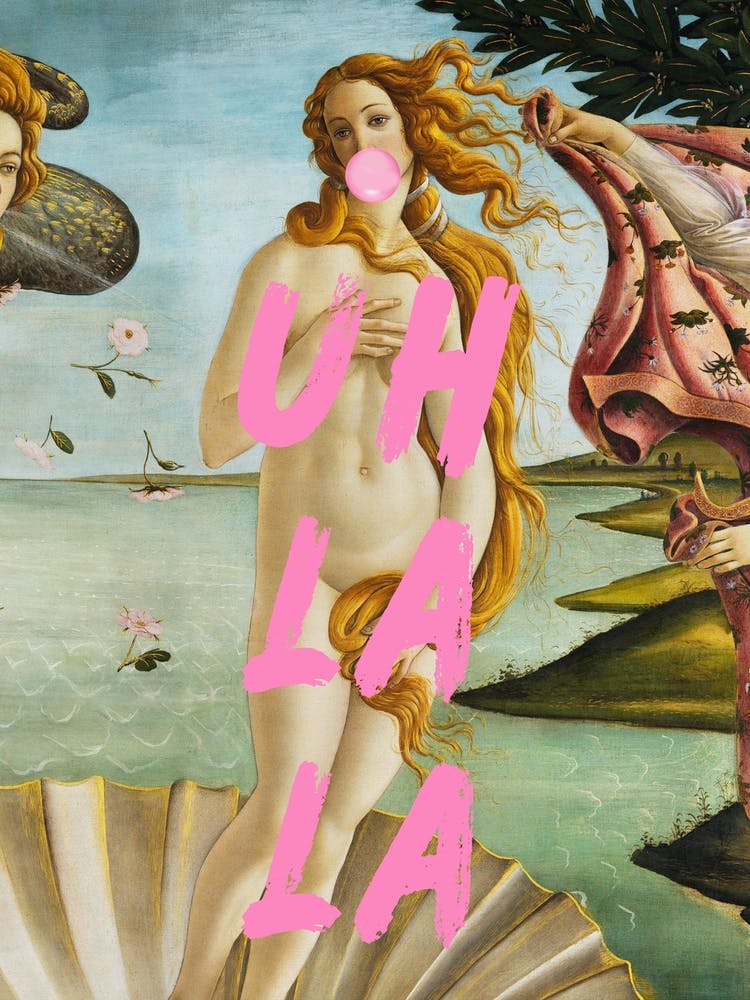 The birth of Venus by Botticelli Uh La La