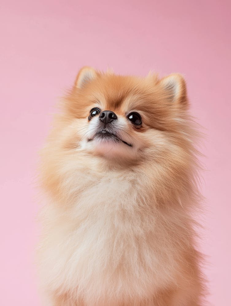 Pomeranian Dog. Generated AI.
