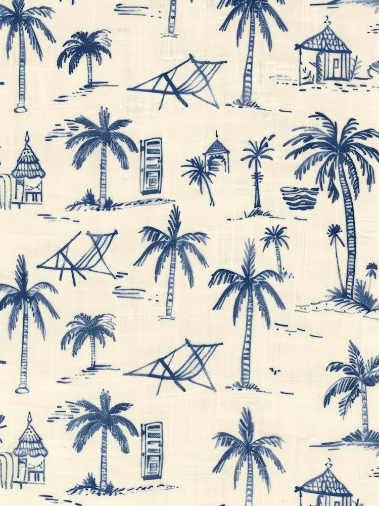 Palm Trees On The Beach 4