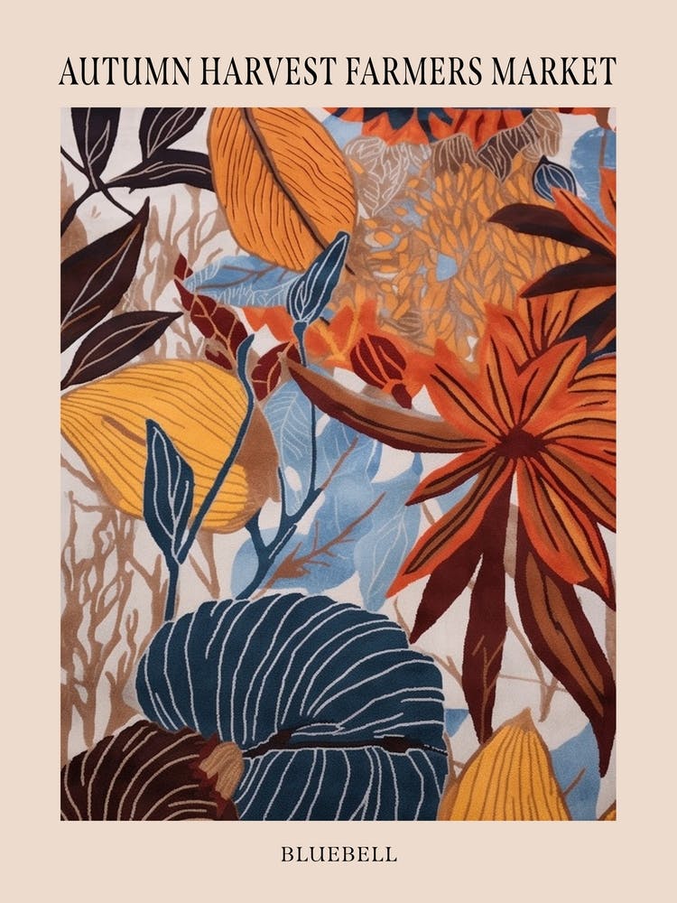 Fall Botanicals Bluebell 1 Poster