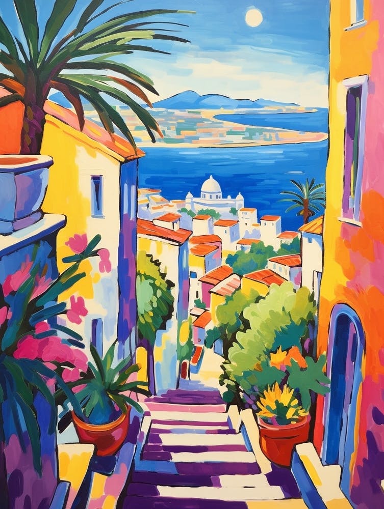 Split Croatia 3 Fauvist Painting