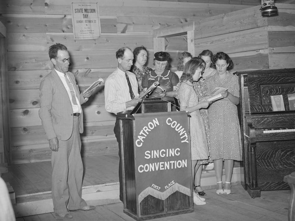 A Group Of Singers From Quemado Who Are Competing For The Catron County Championship At The Pie Town, New