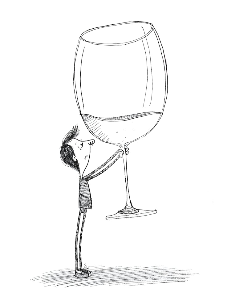 Man Holding A Wine Glass