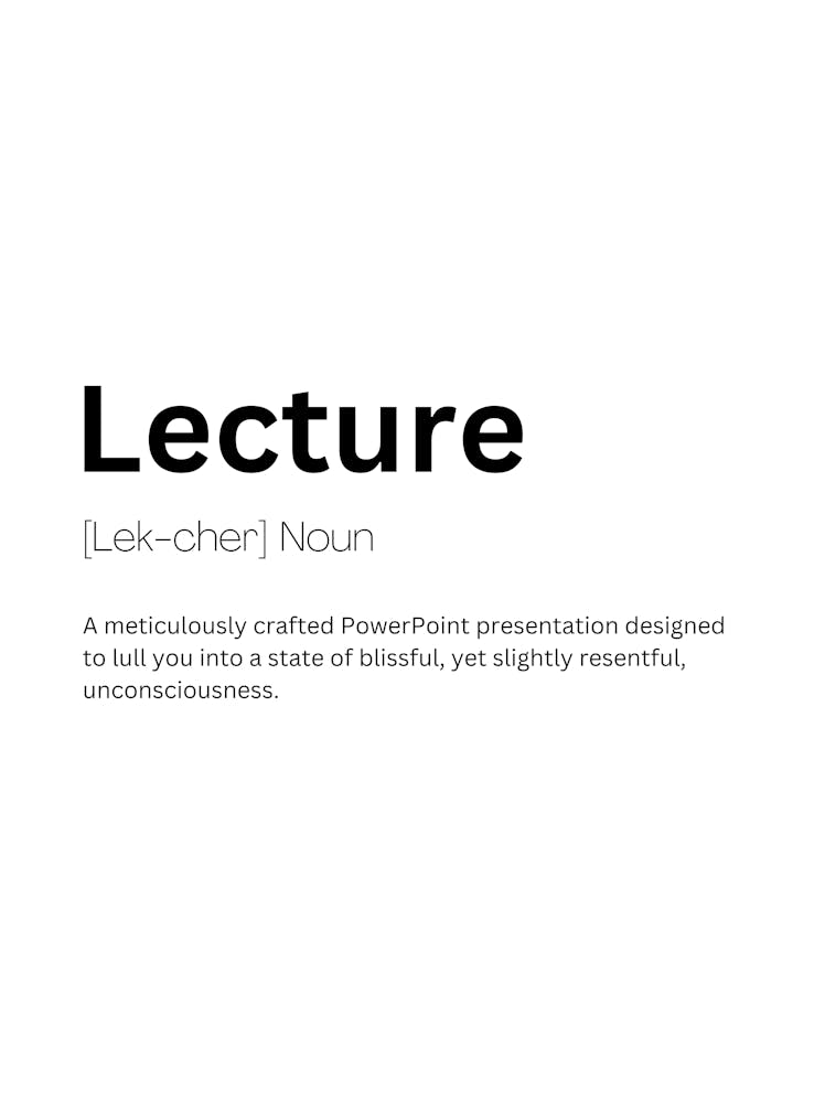 Lecture Definition Meaning