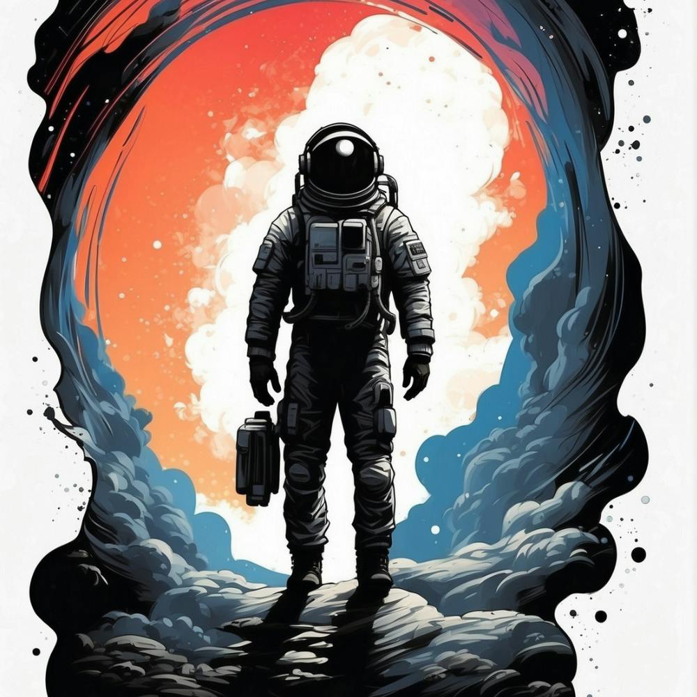 Astronaut im Weltraum