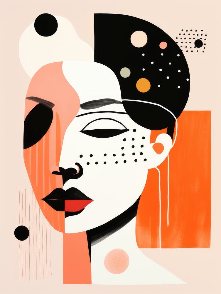 Portrait abstrait d'une femme 12