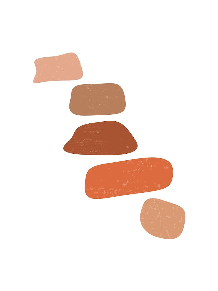 Abstract Floating Pebbles Ii